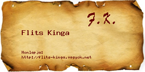 Flits Kinga névjegykártya